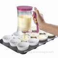 Cup Cake Batter Dispenser with Measuring Label